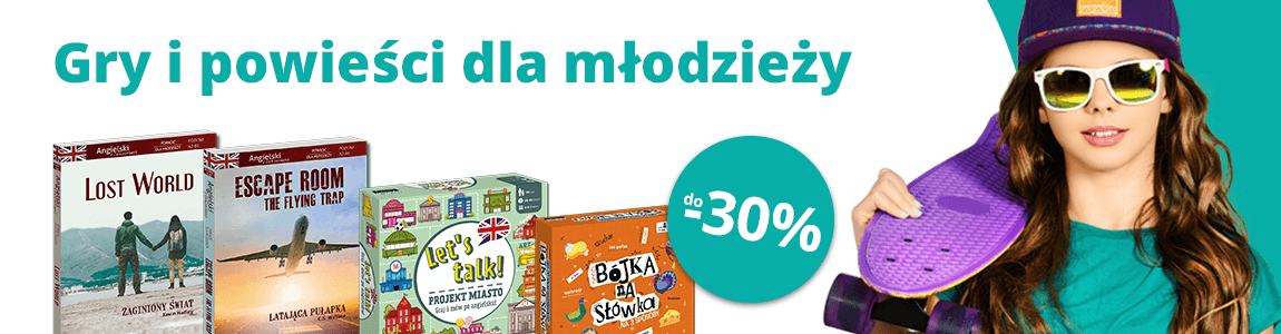 Gry i książki dla młodzieży do -30% | EDGARD